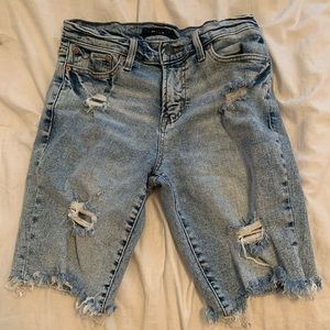 Aeropostale Ripped jean shorts (size 28)